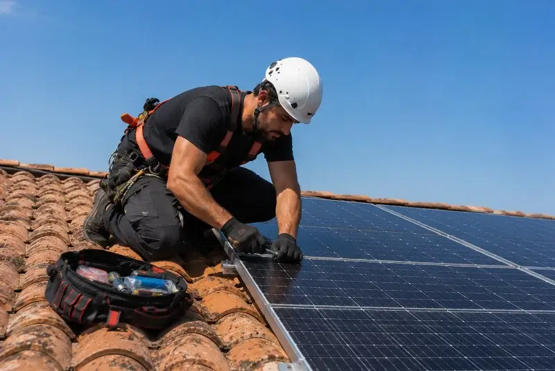 Maintenance et monitoring de panneaux solaires à Lombers